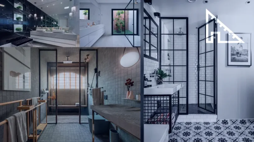 TOP 10 revestimentos de banheiro que combinam com box preto